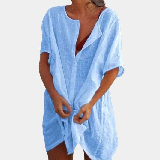 Strandtuniek van linnenmix – Luna