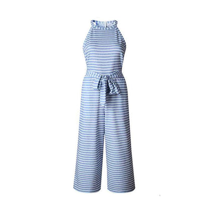Luchtige & Stijlvolle Dames Jumpsuit met Tailleband en Strepen – Nayla