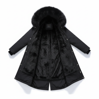 Fleece Parka Mit Kapuze -  Silvia