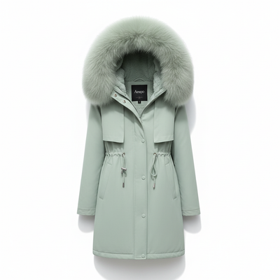 Fleece Parka Mit Kapuze -  Silvia