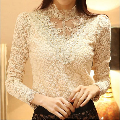 Damesblouse met Herfst Borduursels – Elisabeth