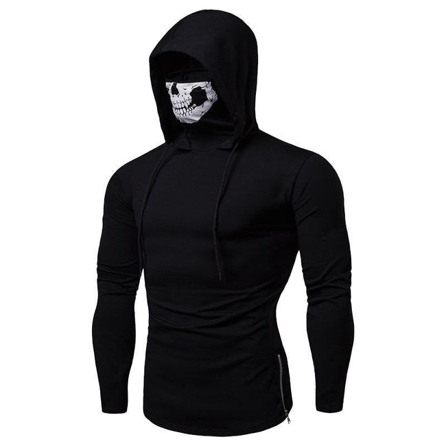 Heren-Hoodie met geïntegreerde Skull-Masker – Herfst-Editie ShadowX