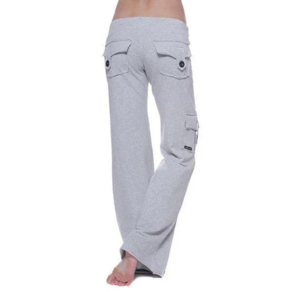 Dames Bootcut Cargo Broek met Zakken - Isabella