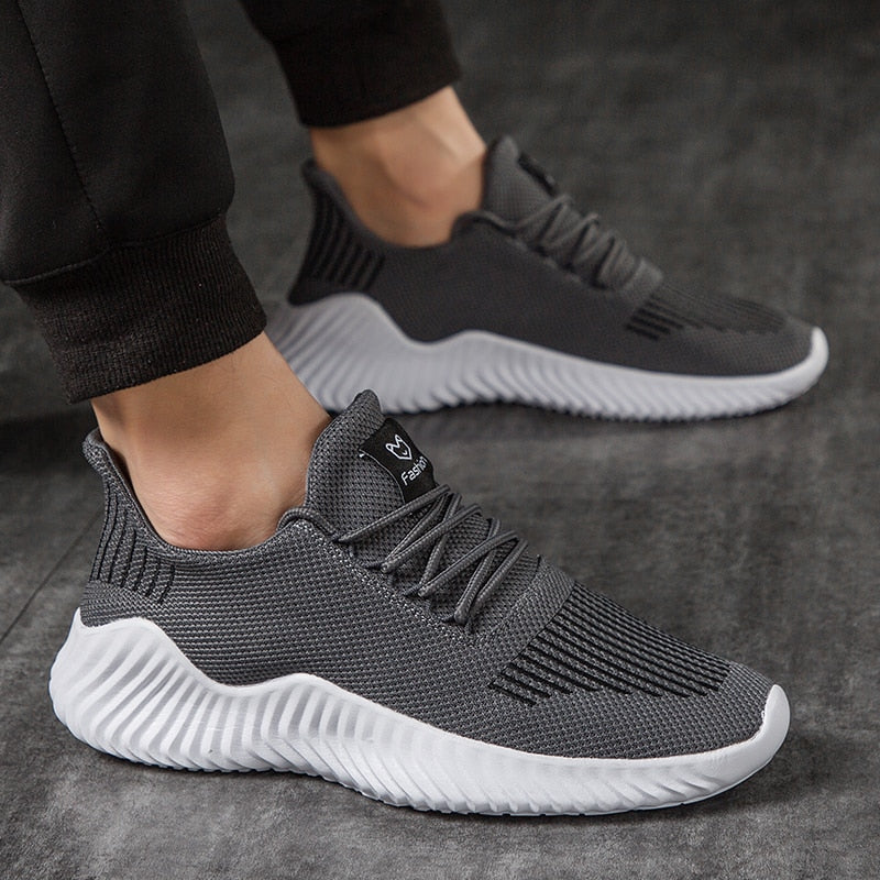Ademende heren hardloopschoenen met mesh schacht – Niko