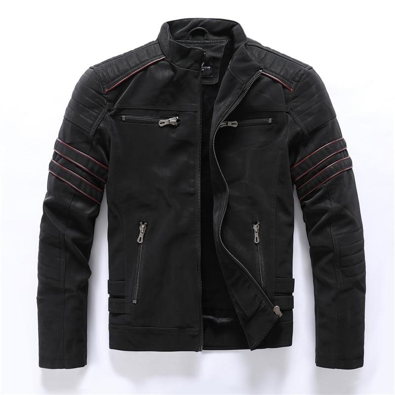 Heren Bikerjack met Staande Kraag – Rafael Herfsteditie