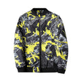 Heren Bomberjack met Abstracte Print - Enzo