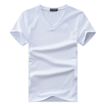 Slim Fit V-hals T-shirt heren – Jonas