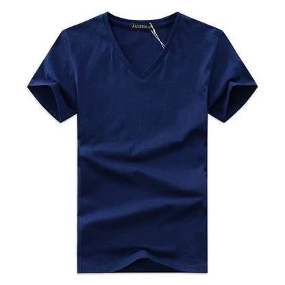 Slim Fit V-hals T-shirt heren – Jonas