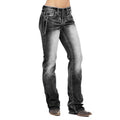 Dames Bootcut Jeans met Vlag Details – Madison