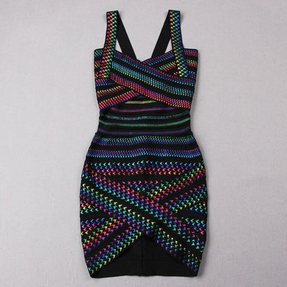 Trendy Gestreepte Bodycon – Liana