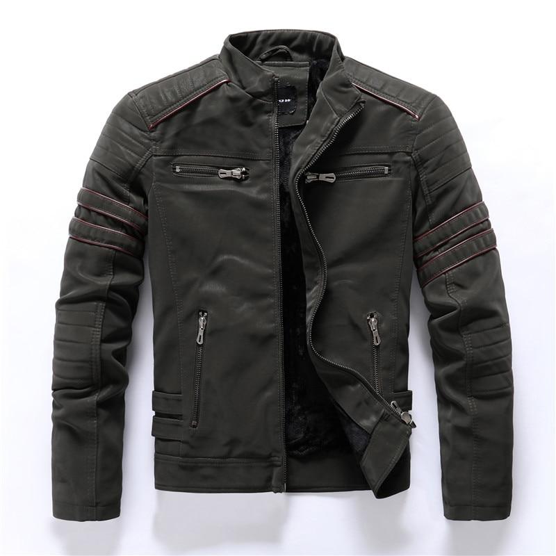 Heren Bikerjack met Staande Kraag – Rafael Herfsteditie