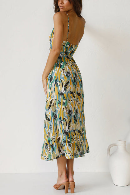 Luchtige maxi zomerjurk met taille-snede – Mira
