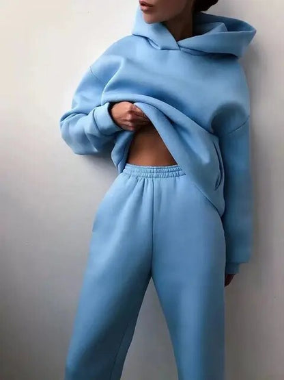 Dames Fleece Hoodie en Joggingbroek-set - Marivelle