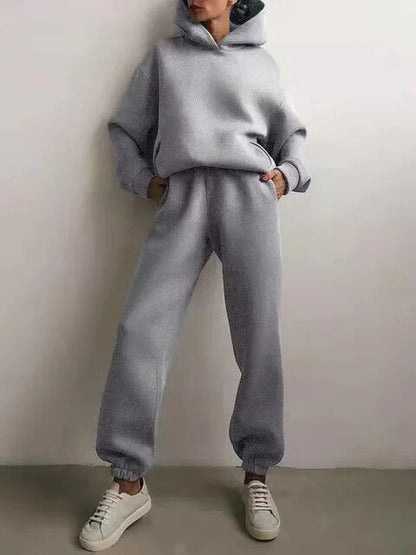Dames Fleece Hoodie en Joggingbroek-set - Marivelle