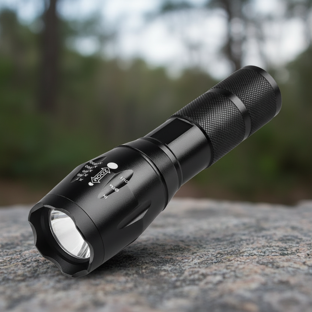 Kompakte Aluminium Taschenlampe - ZoomBeam