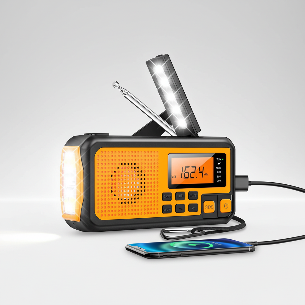 Kompaktes Notfallradio Mit Solarfeld - SafeChord