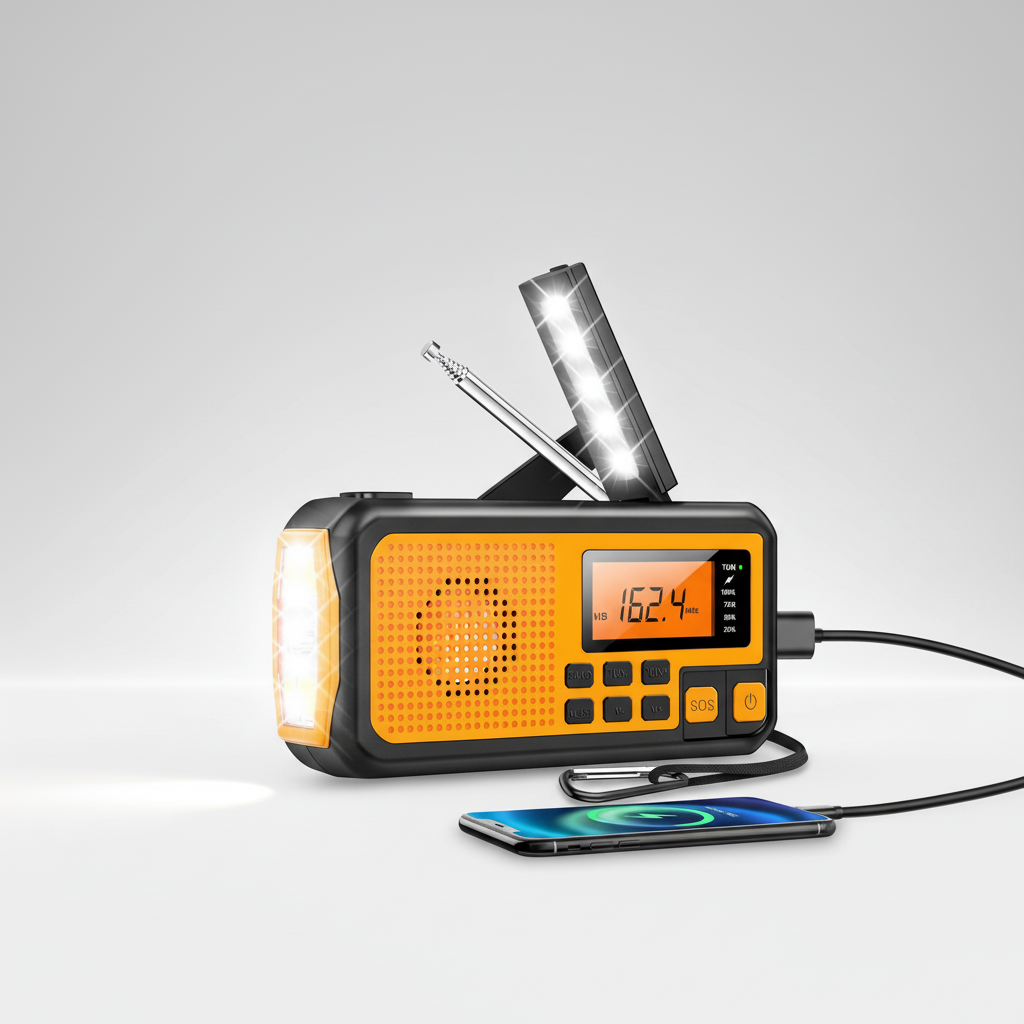 Kompaktes Notfallradio Mit Solarfeld - SafeChord