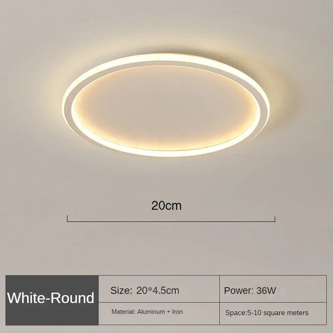 Scandinavische Ronde Plafondlamp - NordicGlow