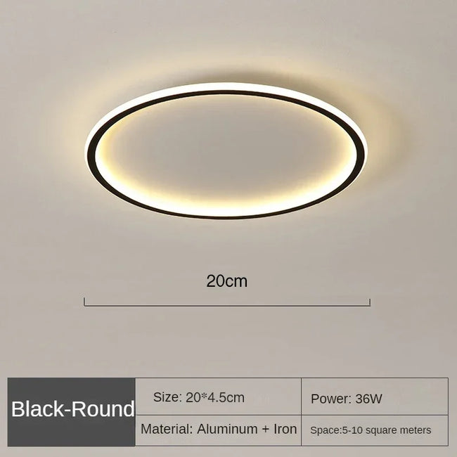 Scandinavische Ronde Plafondlamp - NordicGlow