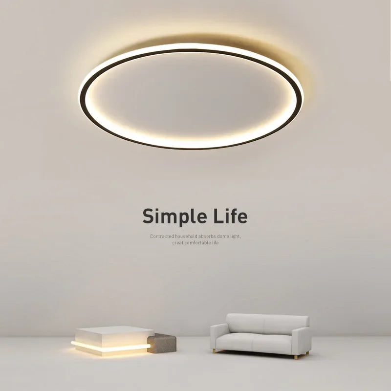 Scandinavische Ronde Plafondlamp - NordicGlow