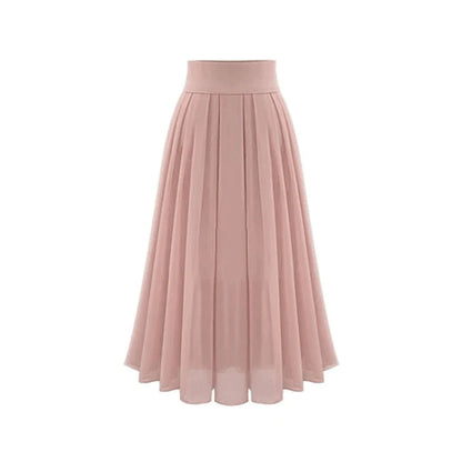 Trendy geplooide maxirok met hoge taille – Mirella