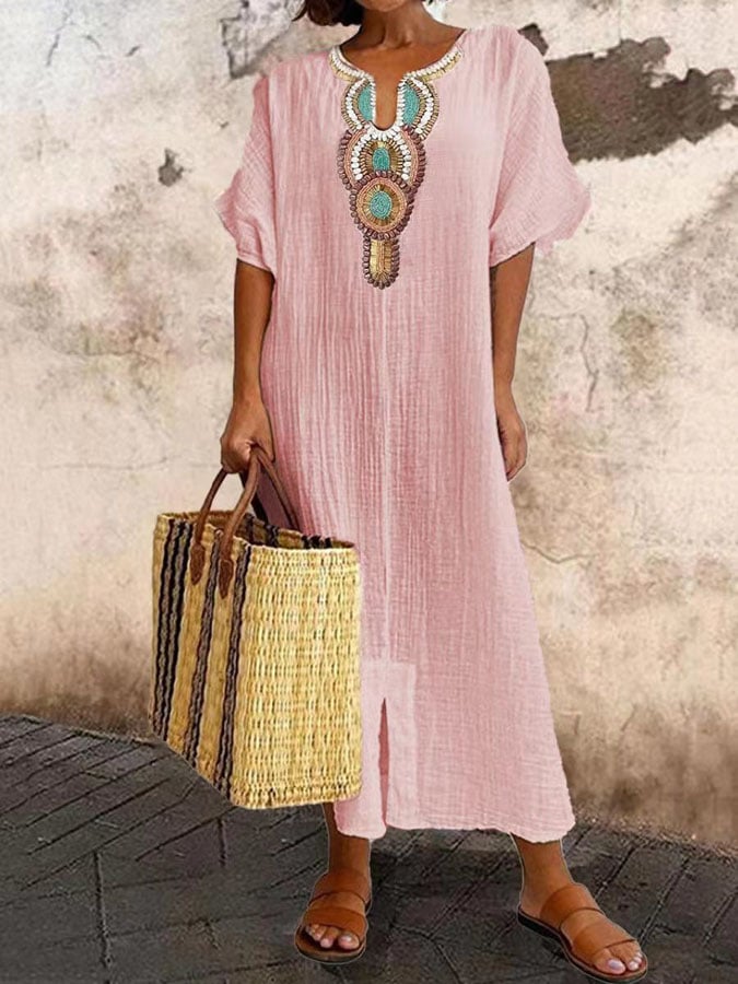 Maxi Zomerjurk met bandjes – Amira