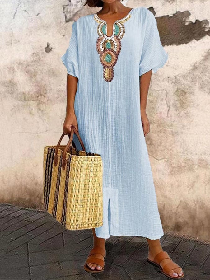 Maxi Zomerjurk met bandjes – Amira