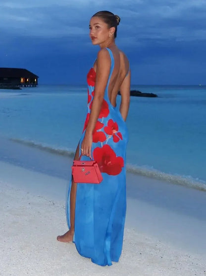Luchtige lange zomer-maxi-jurk met een vloeiende silhouet – Zelda