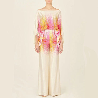 Tweedelige Dames set met print & losse pasvorm – Valeria