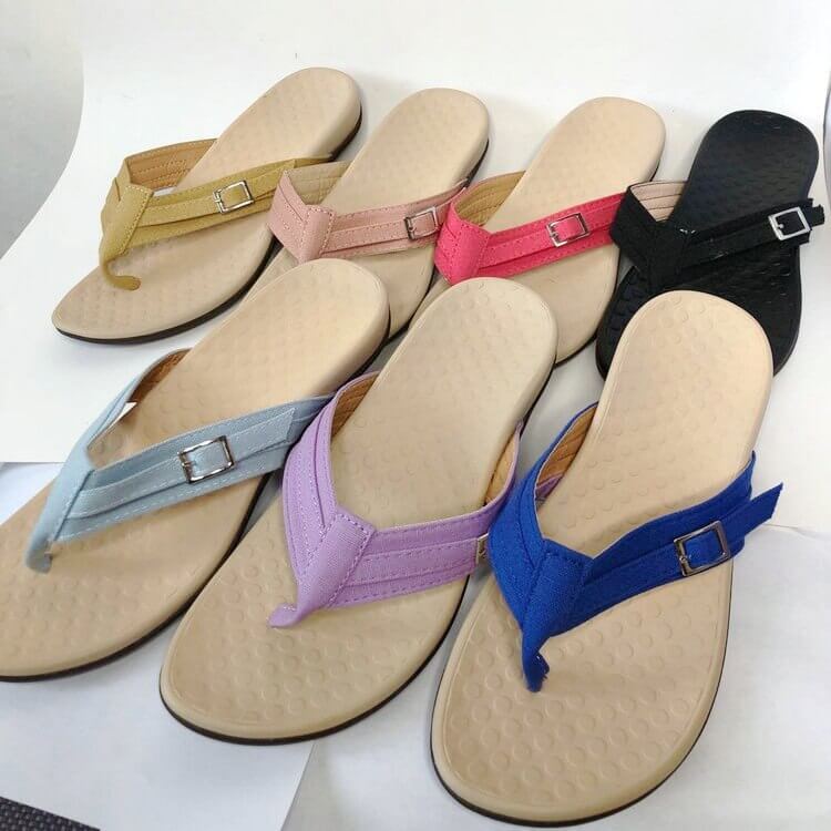 Comfortabele orthopedische teenslippers voor dames - OrthoSommer