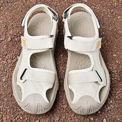 Comfortabele antislip leren sandalen voor heren – Ideaal voor senioren