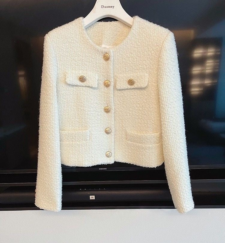 Dames Tweedjas met Ronde Halslijn – Celeste