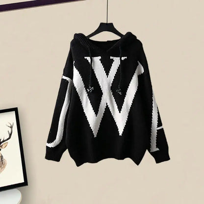 Tweedelige Dames Herfst Set met Trui en Wijde Broek – Selina