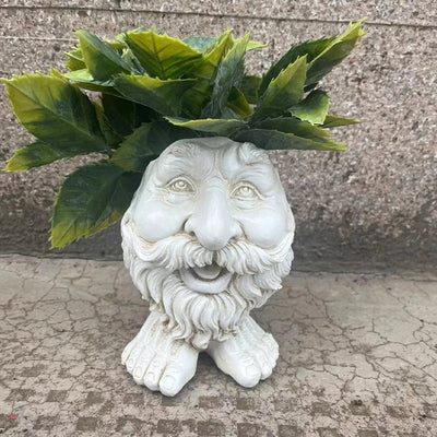 Grappige Gezicht Hars Vetplant Planter - GigglePot