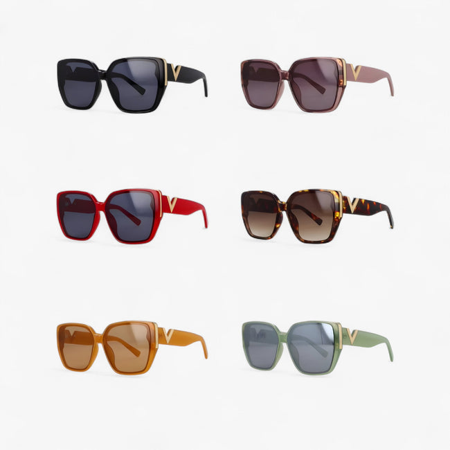 V-Vormige Spiegelende Zonnebril – Kryos