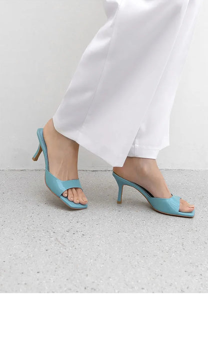 Open hak-mules voor dames - Mirella