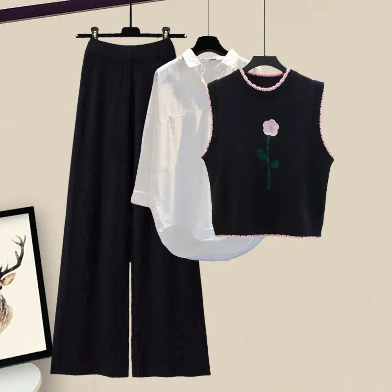 Dridelige Dames Winter Outfit Set met Spencer – Marisa