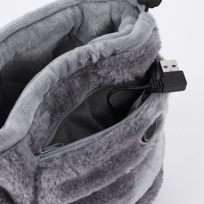 Elektrische USB-slof met pluche voering – WarmFeet