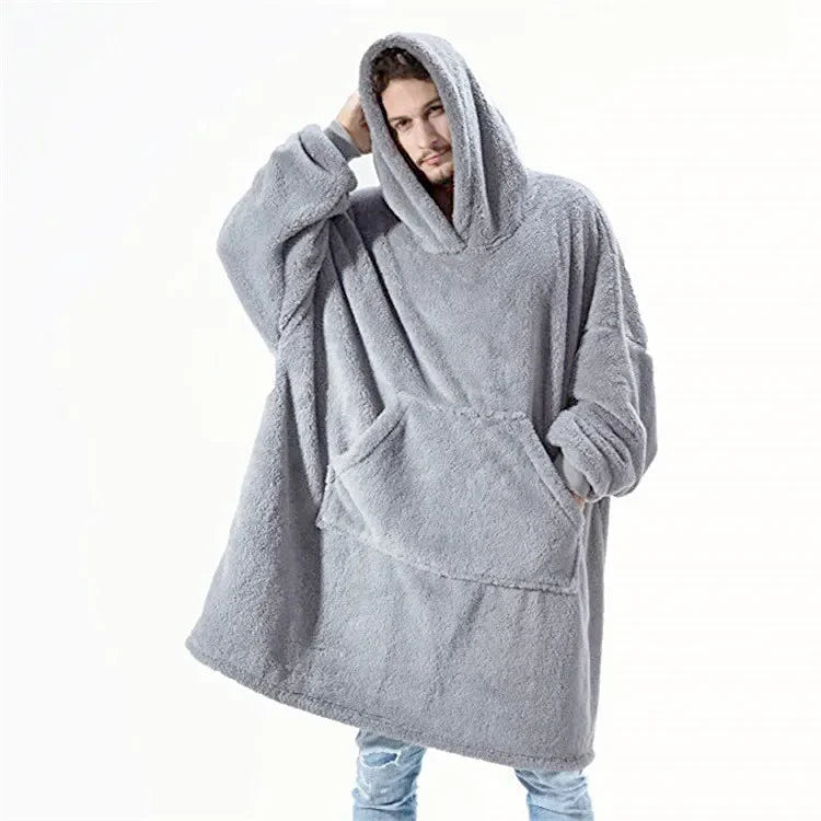 Oversized flanellen dekentrui voor dames en heren – FleeceHaven