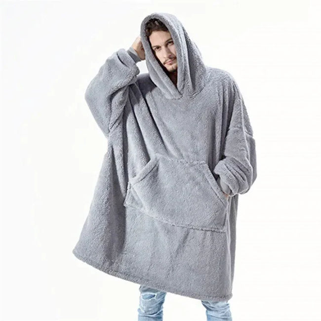 Oversized flanellen dekentrui voor dames en heren – FleeceHaven