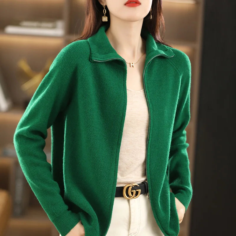 Dames Vest met Dubbele Rits – Celeste