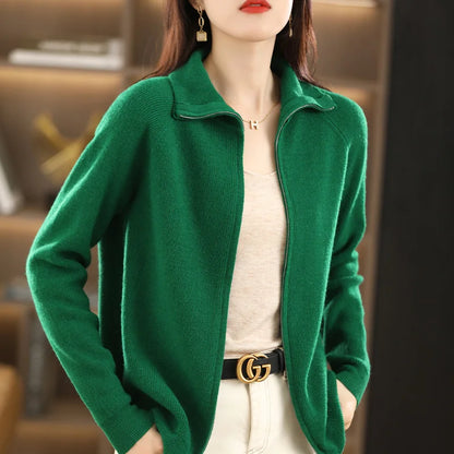 Dames Vest met Dubbele Rits – Celeste