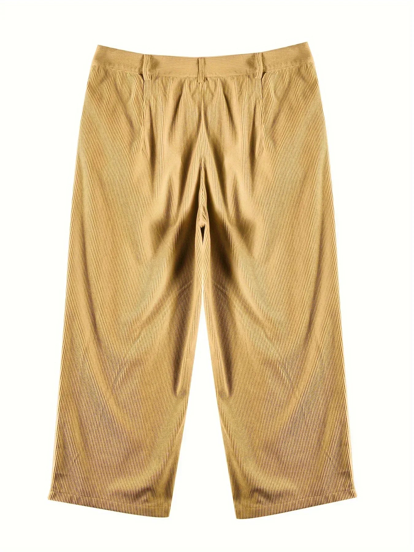 Dames Corduroybroek met hoge taille en rechte pasvorm – Elvira