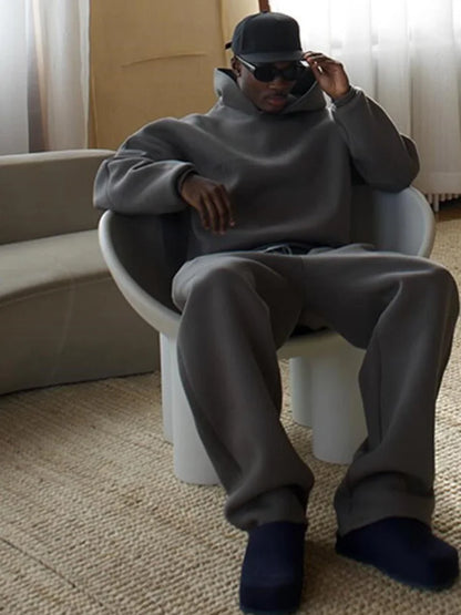 Oversized heren trainingspak met hoodie & joggingbroek - Bastian