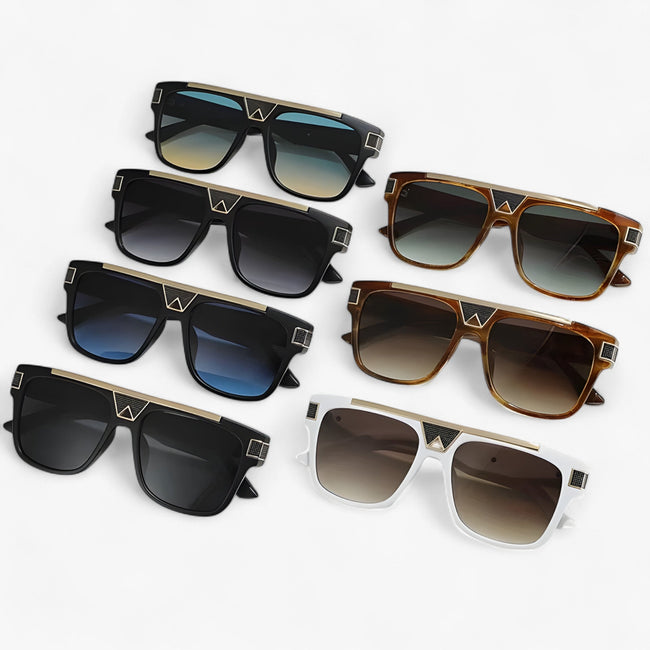 Vintage Piloten Zonnebril met Spiegelende Glazen – Aerion