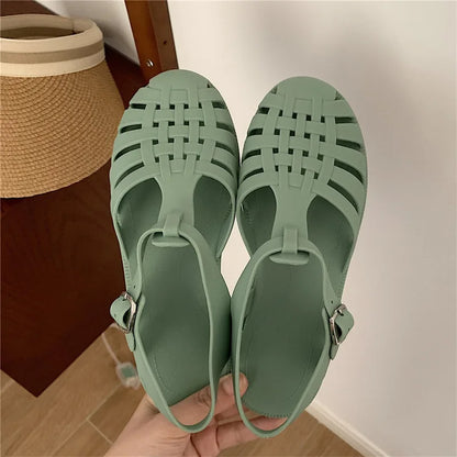 Trendy Plateau Dames Sandalen in Koreaanse Stijl – Alina