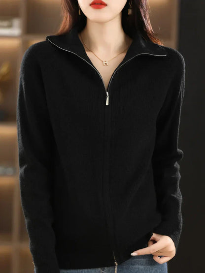 Dames Vest met Dubbele Rits – Celeste