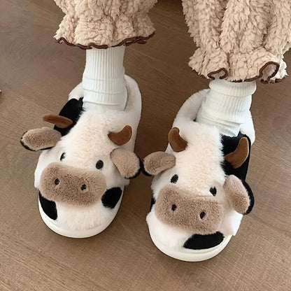 Pluche Pantoffels in Koe Design – PlushCow