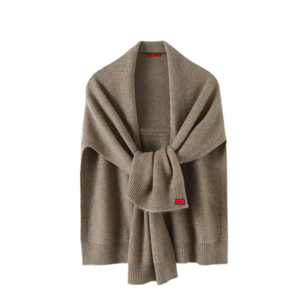 Gebreide dames omslagdoek van zachte stof – Lorena