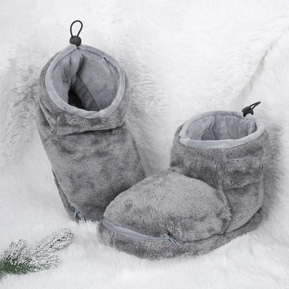 Elektrische USB-slof met pluche voering – WarmFeet
